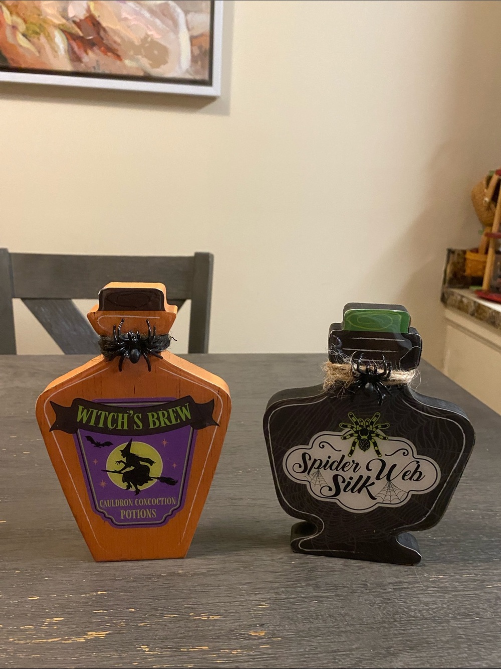 Witch's Brew & Spider Web Silk Halloween Bath & Body Tabletop Decor